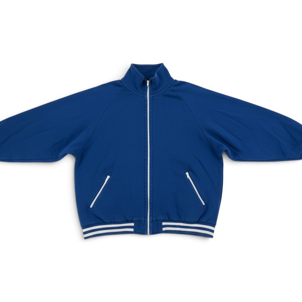 Old Navy Mens XL Royal Blue Full Zip Track Jacket Y2K Classic Athletic Rero